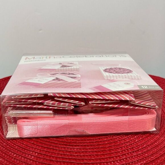 Martha Stewart Matchbox Celebrations 12 box kit Pink and White NWT - Picture 6 of 6